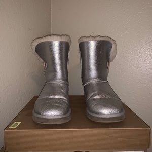UGG Silver Short Boots